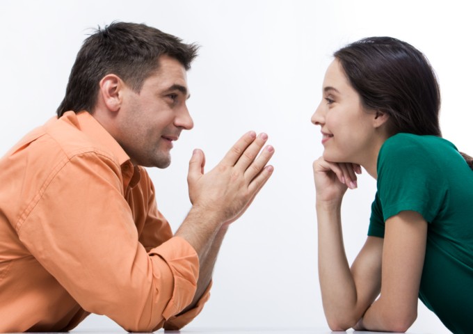 Couple in communication
