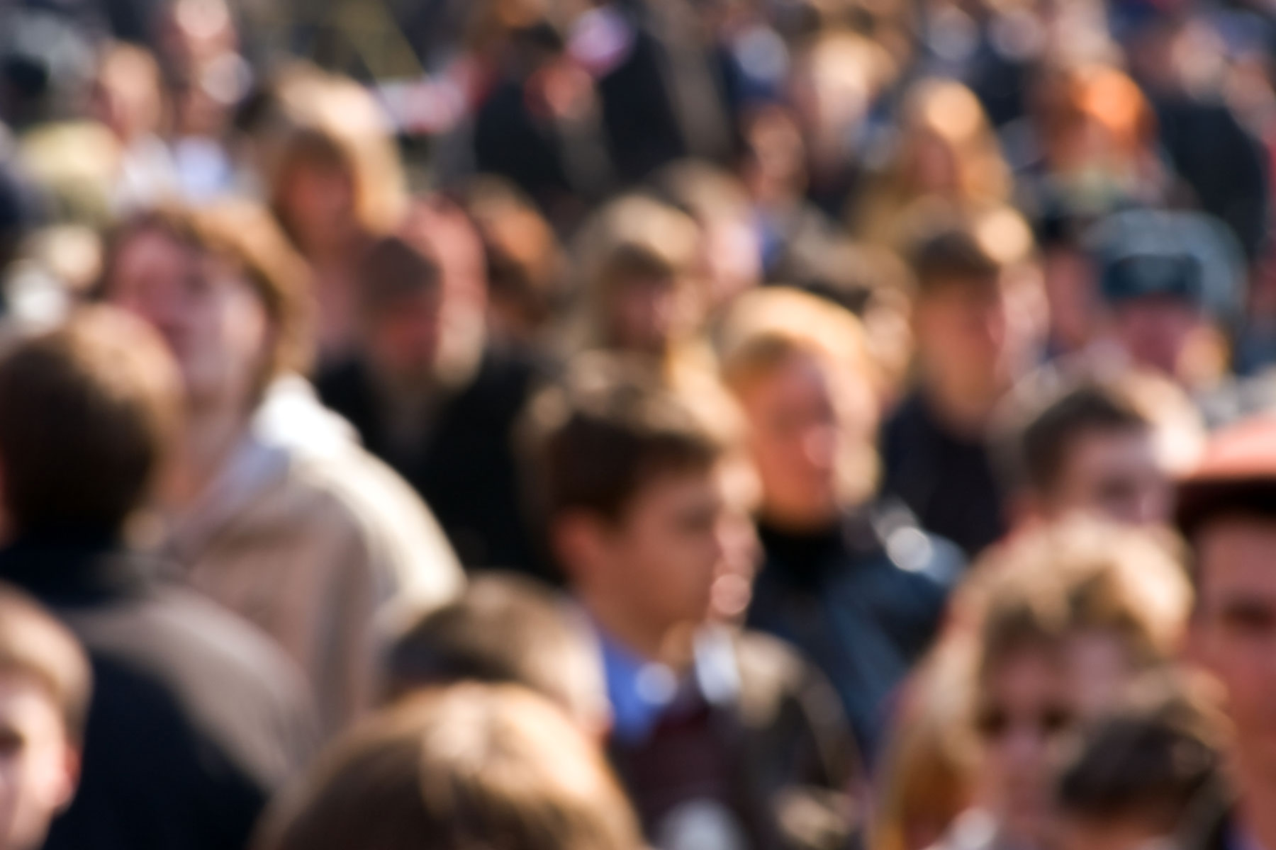 Crowd of people on a street