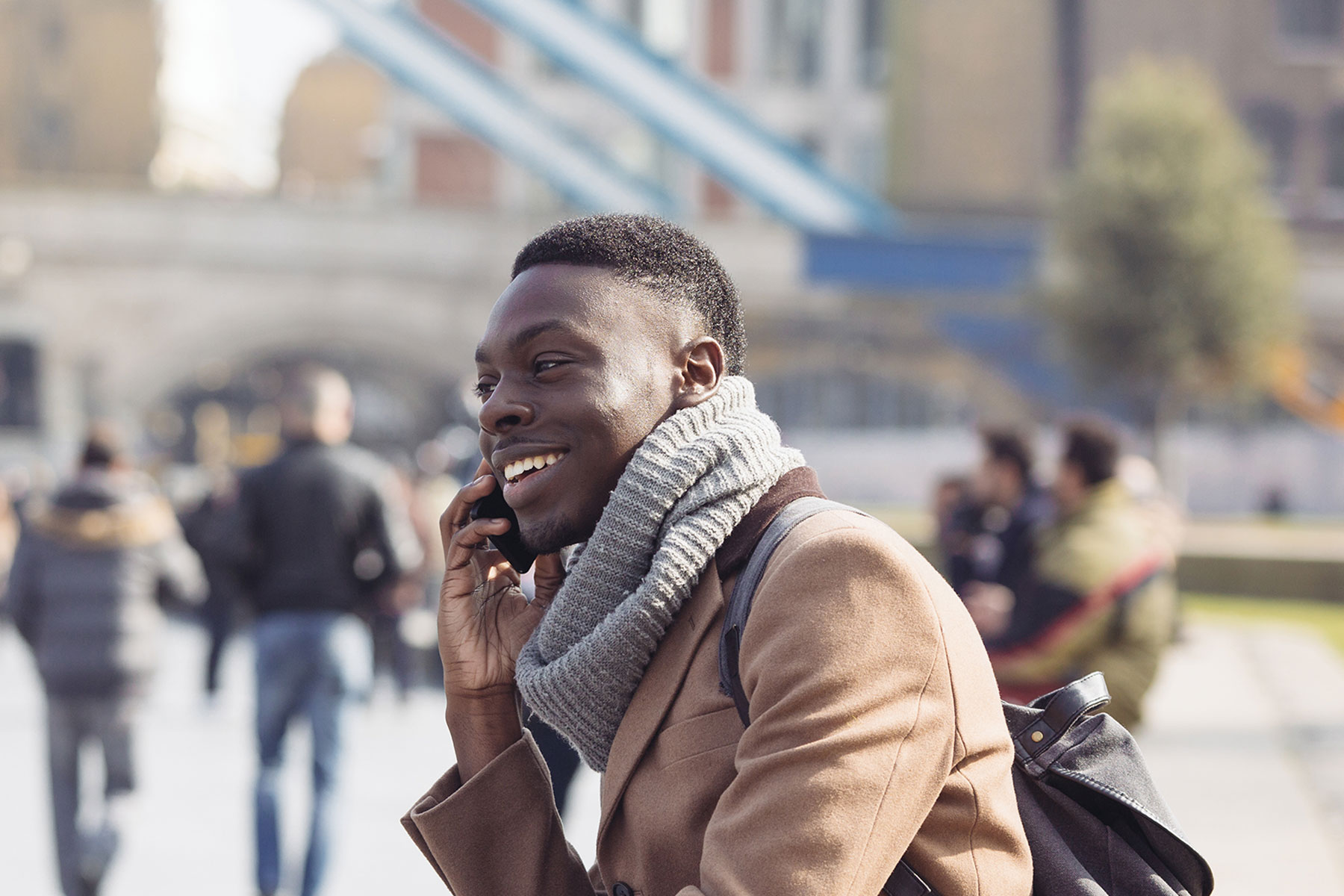 man on a  mobile phone 