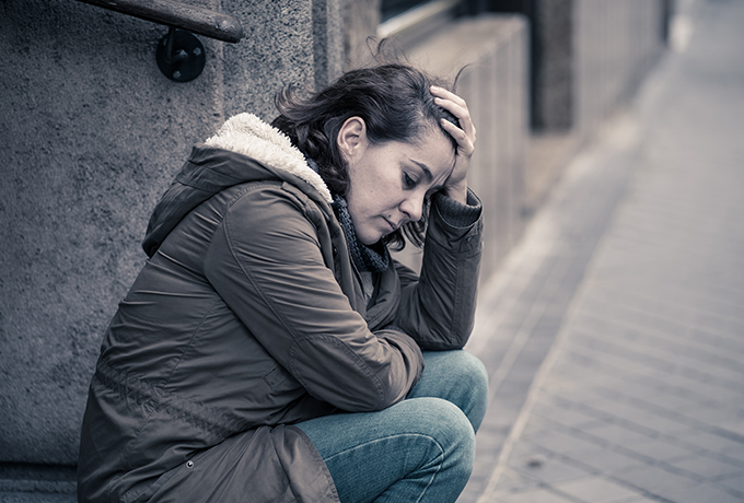 A woman sat using Time Out