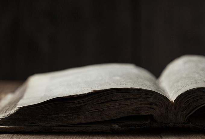 religious book laying open